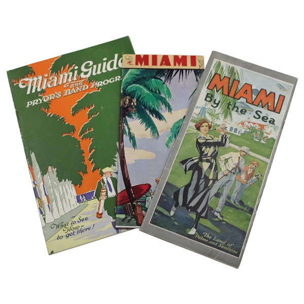 Group of Three (3) Miami Travel Brochures
