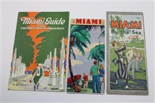 Group of Three (3) Miami Travel Brochures