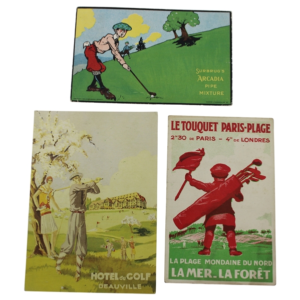 Group of Three (3) Advertising Post Cards 