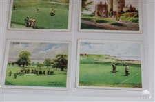 c1924 Complete Set Of Twenty Five (25) Wills's Cigarettes Golfing Course Cards