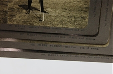 Four (4) Vintage Harry Vardon Bay State Publishing Golf Stereocards #387, #390, #408 & #520