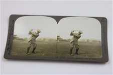 Four (4) Vintage Harry Vardon Bay State Publishing Golf Stereocards #387, #390, #408 & #520