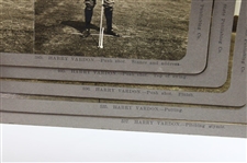 Five (5) Vintage Harry Vardon Bay State Publishing Golf Stereocards #389, #405, #406, #535 & #537