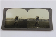 Five (5) Vintage Harry Vardon Bay State Publishing Golf Stereocards #389, #405, #406, #535 & #537