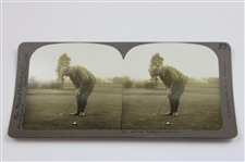 Five (5) Vintage Harry Vardon Bay State Publishing Golf Stereocards #389, #405, #406, #535 & #537