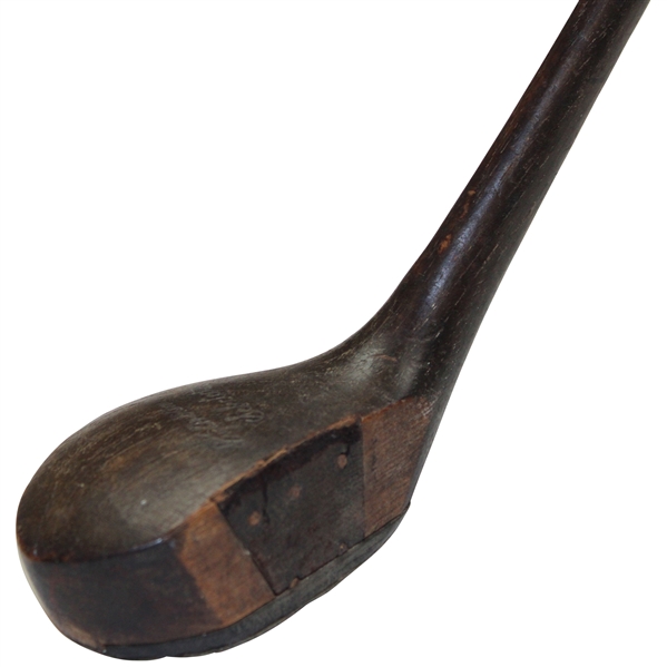 Wright & Ditson Selected Brassie with Leather Face Insert & Wright Ditson Shaft Stamp