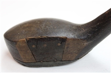 Wright & Ditson Selected Brassie with Leather Face Insert & Wright Ditson Shaft Stamp