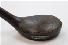 Wright & Ditson Selected Brassie with Leather Face Insert & Wright Ditson Shaft Stamp