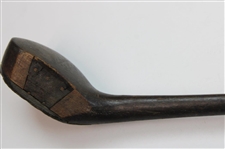 Wright & Ditson Selected Brassie with Leather Face Insert & Wright Ditson Shaft Stamp