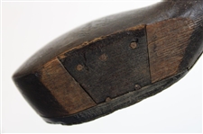 Wright & Ditson Selected Brassie with Leather Face Insert & Wright Ditson Shaft Stamp