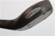Wright & Ditson Selected Brassie with Leather Face Insert & Wright Ditson Shaft Stamp