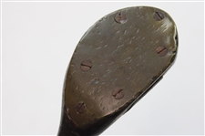Wright & Ditson Selected Brassie with Leather Face Insert & Wright Ditson Shaft Stamp