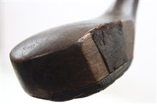 Wright & Ditson Selected Brassie with Leather Face Insert & Wright Ditson Shaft Stamp