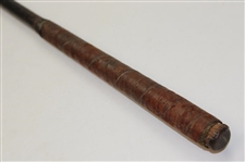 Wright & Ditson Selected Brassie with Leather Face Insert & Wright Ditson Shaft Stamp