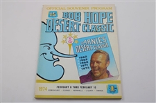 Two (2) Bob Hope Desert Classic Programs 2 71 Badges Arnold Palmer’s Five Victories