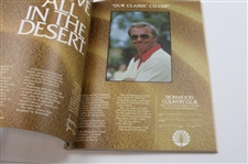 Two (2) Bob Hope Desert Classic Programs 2 71 Badges Arnold Palmer’s Five Victories