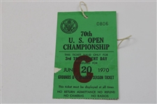 1970 US Open At Hazeltine Ticket Score Card Pairings Sheet Course Map Tony Jacklin Winner 