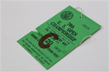 1970 US Open At Hazeltine Ticket Score Card Pairings Sheet Course Map Tony Jacklin Winner 