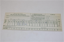 1970 US Open At Hazeltine Ticket Score Card Pairings Sheet Course Map Tony Jacklin Winner 