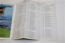 1970 US Open At Hazeltine Ticket Score Card Pairings Sheet Course Map Tony Jacklin Winner 