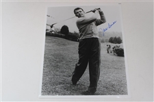 Two (2) Jack Burke Signed Statuesque B&W Photographs PGA & Masters Champion JSA ALOA