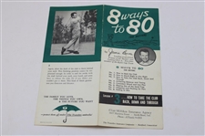 Two (2) Jack Burke Signed Statuesque B&W Photographs PGA & Masters Champion JSA ALOA
