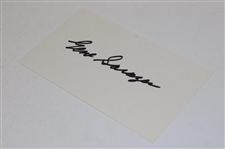 Gene Sarazen Signed Cut w/Sepia Tone Photo JSA ALOA