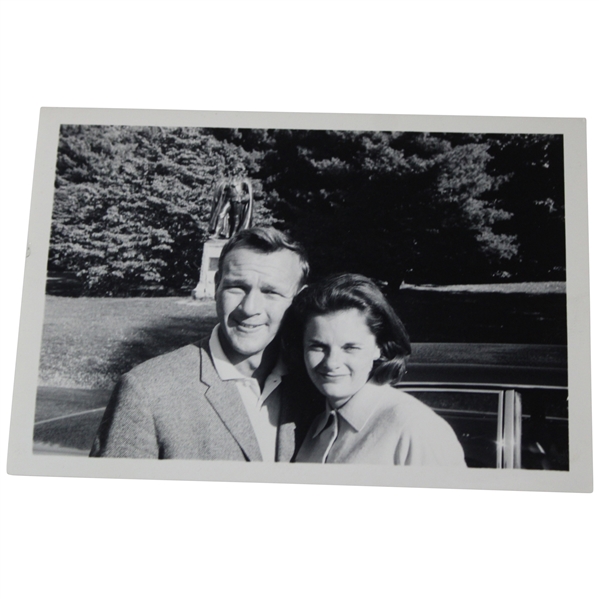 Arnold Palmer And Winnie B&W Unpublished Photograph Valley Forge Pa