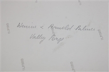 Arnold Palmer And Winnie B&W Unpublished Photograph Valley Forge Pa