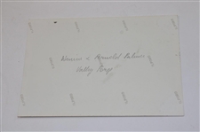 Arnold Palmer And Winnie B&W Unpublished Photograph Valley Forge Pa