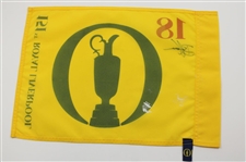 Brian Harmon Signed The Open at Royal Liverpool Flag JSA #AY34987