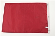 Justin Rose Signed 2013 US Open at Merion Red Screen Flag JSA #CG26923