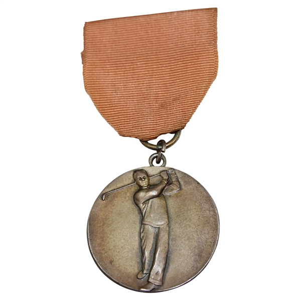 1965 Ohio Intercollegiate Team Golf Championship Medal With Original Ribbon