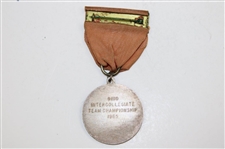 1965 Ohio Intercollegiate Team Golf Championship Medal With Original Ribbon