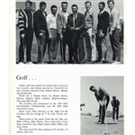 1965 Ohio Intercollegiate Team Golf Championship Medal With Original Ribbon