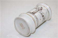 Classic Porcelain Golf Scene Lenox/Ronson Table Lighter