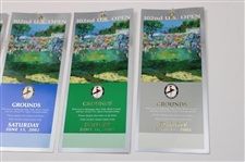 2002 US Open at Bethpage Black Full Ticket Set w/Envelope - Tiger Win!