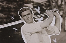 Johnny Farrell B & W Post Swing Photo