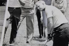 Two (2) Jack Nicklaus Photos W/ Articles That Used Them On Back