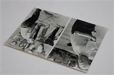 Two (2) Jack Nicklaus Photos W/ Articles That Used Them On Back