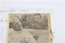 Two (2) Jack Nicklaus Photos W/ Articles That Used Them On Back