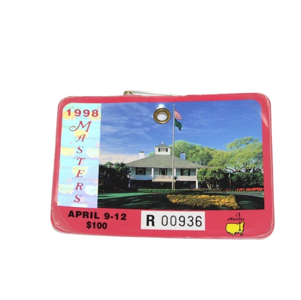 1998 Masters Tournament SERIES Badge #R00936 - Mark OMeara Winner