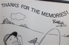 1983 Bob Hope Classic Anniversary Cartoon LTD ED #256/1000 By Artist Graham Hunter - Framed