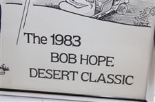 1983 Bob Hope Classic Anniversary Cartoon LTD ED #256/1000 By Artist Graham Hunter - Framed