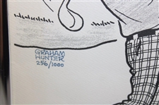 1983 Bob Hope Classic Anniversary Cartoon LTD ED #256/1000 By Artist Graham Hunter - Framed