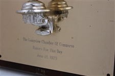 Jacky Cupit's 1975 Award For Contribution To The Growth Of Golf Longview Chamber Of Commerce 