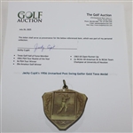 Jacky Cupit's 1956 Unmarked Post Swing Golfer Gold Tone Medal