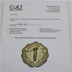 Jacky Cupit's 1954 National Jr. 3rd Place Gold Tone Medal