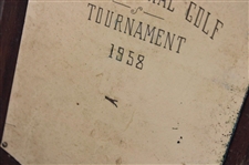 Jacky Cupit's 1958 Jacksonville Invitational Golf Tournament Winner Plaque