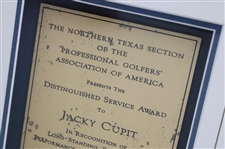 Jacky Cupit's 2005 PGA Northwest Texas Section Distinguished Service Award